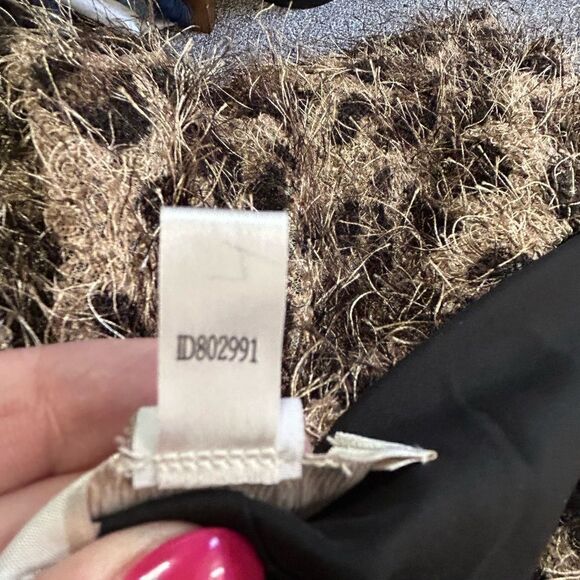 Chico’s EasyWear Eyelash Animal Print Open-Front Bolero-Size 2 (Large) - Picture 6 of 6